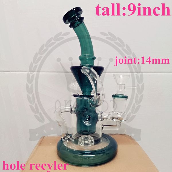 Microscopio di fabbrica Hookah Bong Water Pipe colorato 4 parti Colore luminoso solido luminoso