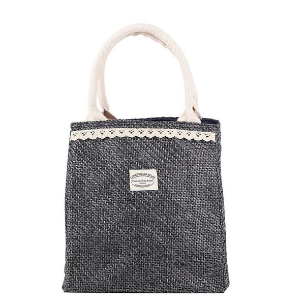 

japanese korean linen lunch box bag picnic portable home kitchen storage bags