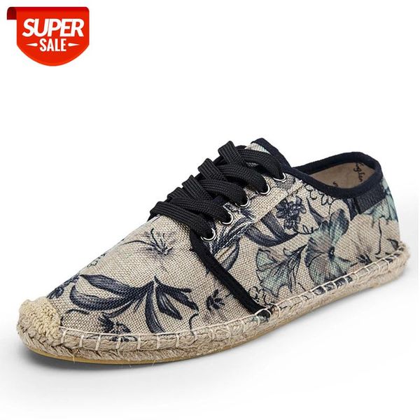 

mens shoes lace up espadrilles men summer canvas hemp rope shoes men breathable men's footwear zapatos hombre #sh4l