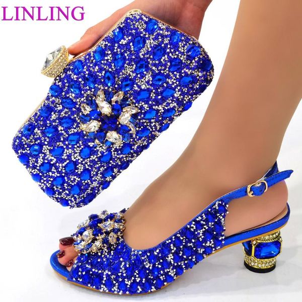 

dress shoes african women party and bag set decorated with rhinestone italian bags envio gratis elegant crystal, Black