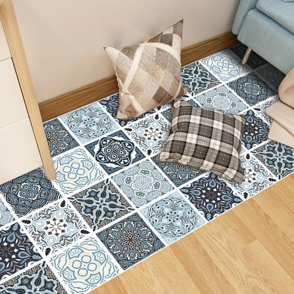 

wall stickers 50x100cm european frosted tiles sticker kitchen bedroom refrigerator decals waterproof floor adhered pvc paster