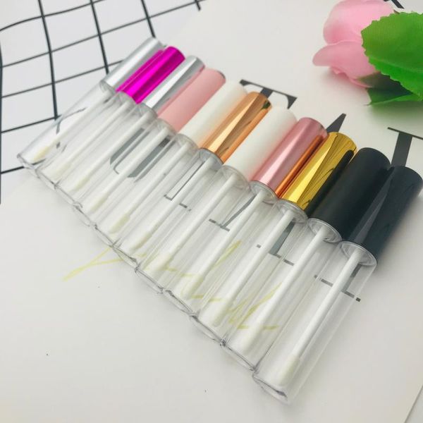 

storage bottles & jars 10ml empty lip gloss tubes glaze brush makeup cosmetic container lipstick refillable diy lipgloss bottle wholesa