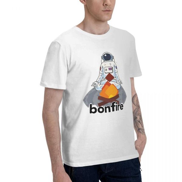

men's t-shirts promo anime bonfire crypto (2) casual t-shirt basic short sleeve men set tees, White;black