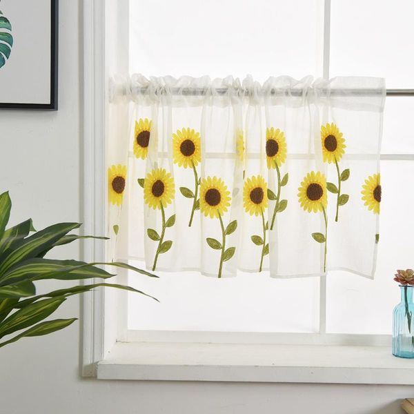 

leaves sheer curtain tulle fabric curtains for living room bedroom kitchen window decoration blackout & drapes