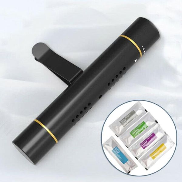 

set air conditioner vent aluminum alloy outlet fragrance clip black freshener car
