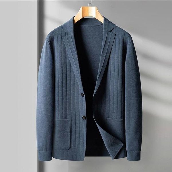 

men's sweaters korean single breasted turndown collar knitted cardigan sweater outerwear trendy fashion mens knitwear spring autumn y31, White;black