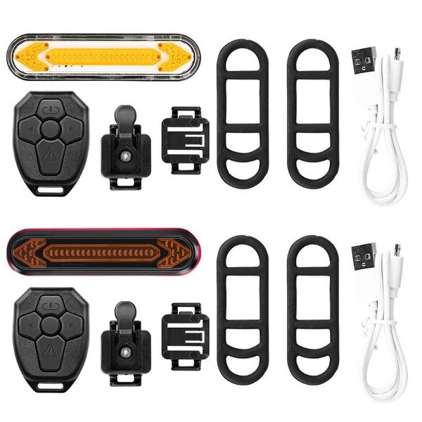

bike tail light with turn remote control night cycling bicycle rear lights