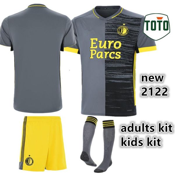 

men's t-shirts men 2022 feyenoordes adults away kit oornstra bozenik kokcu v.persie berghuis kids 21 22 feyenoorde shirt, White;black