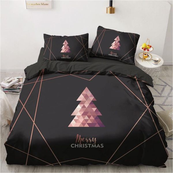 

happy christmas bedding sets quilt bed pillow duvet cover set us twin  king size cartoon