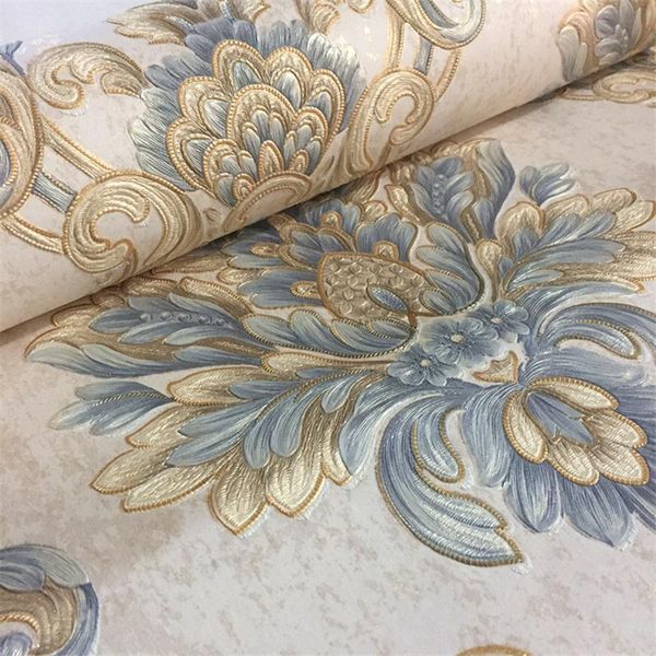 

wallpapers wellyu high-end waterproof pressing wallpaper european non-woven 3d living room bedroom tv background wall paper