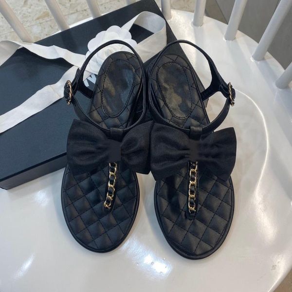 

sandals 2021 women flats for luxury design women's shoes buttfly black summer real leather