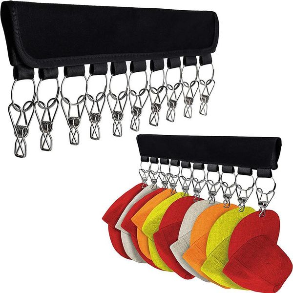 

hangers & racks plastic portable baseball caps organizer hanger hats clips closet clothes holder cap rack sock storage hook