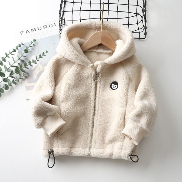 

Kids Winter Fleece Jackets for Boys Girls Parkas Clothes Warm Velvet Teen Clothes Winter Autumn Children Outerwear, Pink