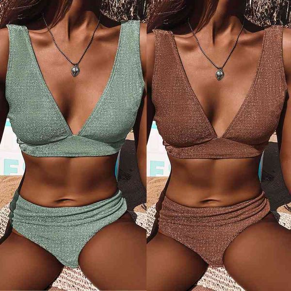 

womens swimming suit women leaves print bandage bikini set push-up brazilian swimwear beach swimsuit women tankini, White;black