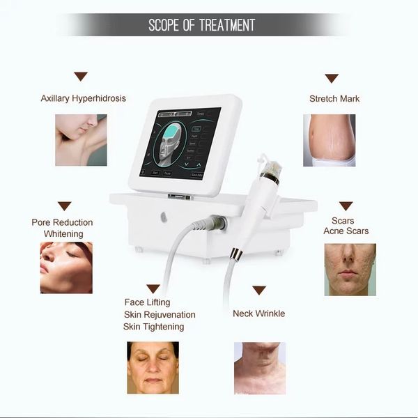 Novo mais recente portátil RF Fracionário Micro Needling Ance Remover e Estrias Remoção Fracionário RF MicroneEdling Facial Tratamento