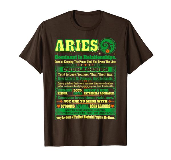

Aries Zodiac Dominant In Relationship Tshirt, Mainly pictures