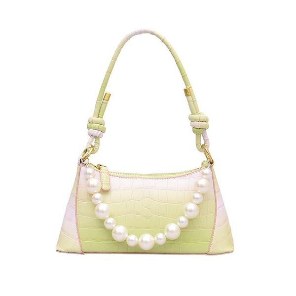 

evening bags stone pattern pu leather armpit crossbody bag for women solid color chain shoulder handbags female travel fashion hand