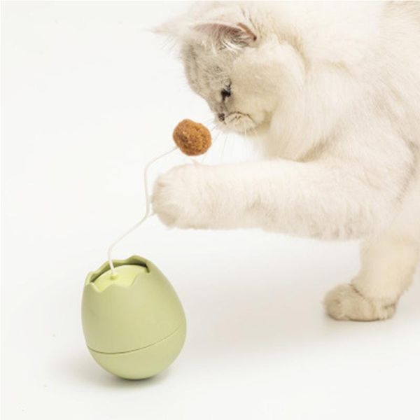 

cat toys funny smart eggshell ball toy interactive electric balls for cats pet game teaser tumbler laser kitten