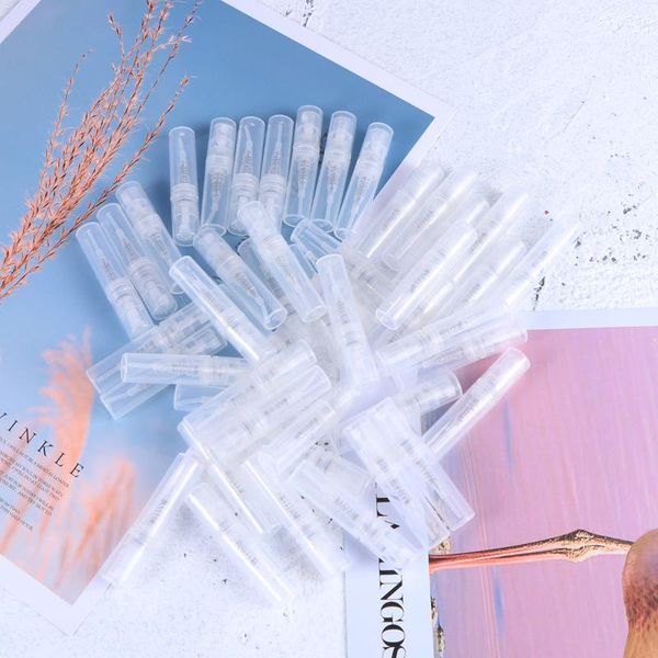 

storage bottles & jars 60 pcs 2ml mini portable perfume spray bottle travel refillable atomizer plastic recipient containers