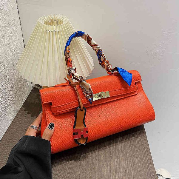 

2022 factory outlet women's bag new simple fashion candy colored silk scarf portable single shoulder messenger bags 21ar