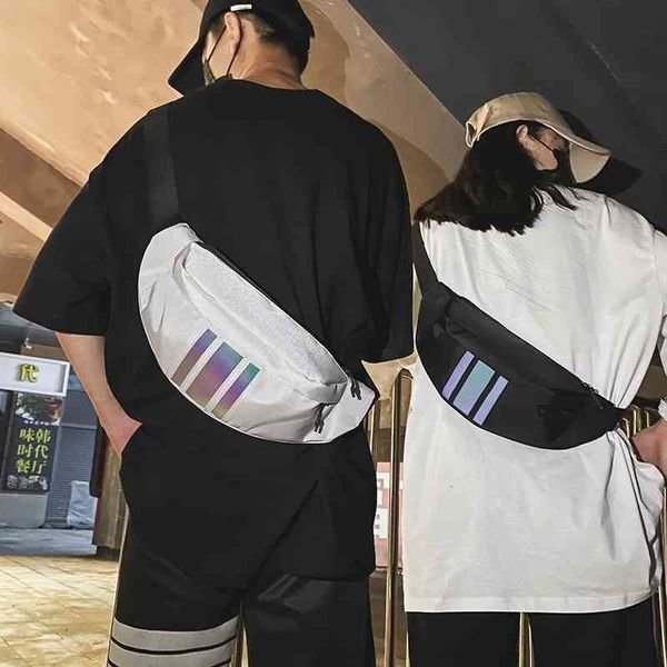 

bags chest bag handbags korean chao brand men's ins super fire messenger sports single shoulder fashion casual waist small, Black;red