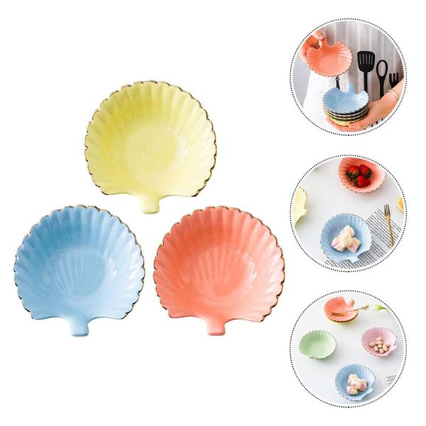 

flatware sets 3pcs seasoning dish hand-held small plate salad sauce tableware for dining