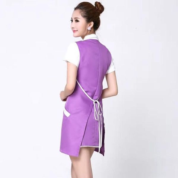 

aprons hairdresser salon waiter work women dress nail florist shop gardening bibs overalls kitchen barbecue home cleaning smock