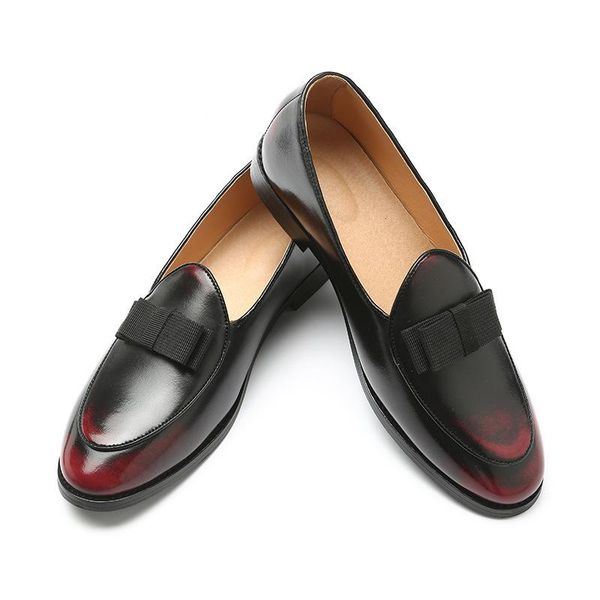 

male fashion shoe classic bow zapatos de hombre vestir formal for high heels men england one pedal le fuxie italian brogues dress shoes, Black