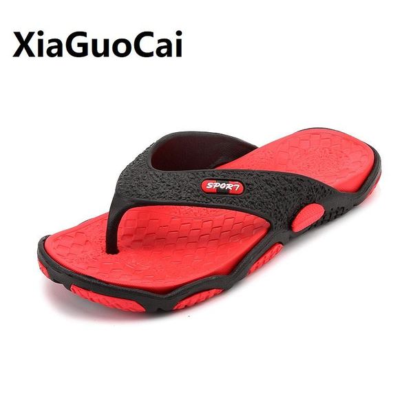 

slippers men shoes solid flat bath summer shower sandals indoor & outdoor casual non-slip flip flops beach, Black