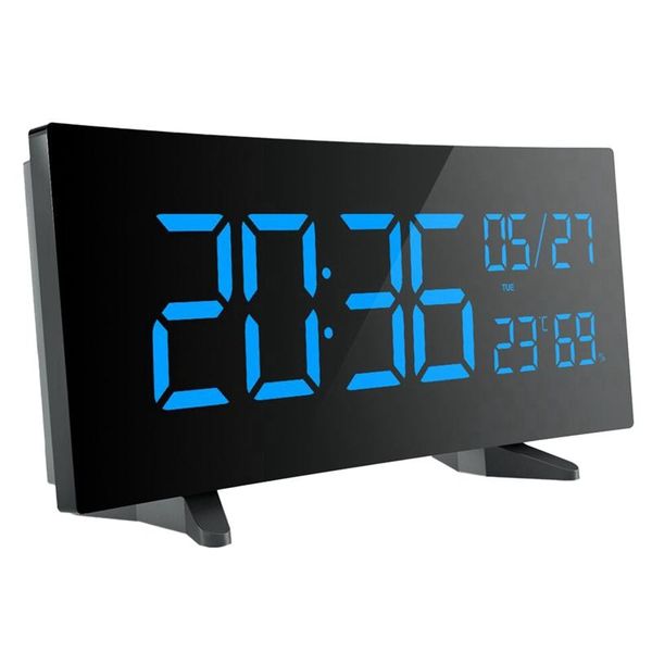 

other clocks & accessories digital alarm clock,deskclock perpetual calendar led large screen display temperature and humidity