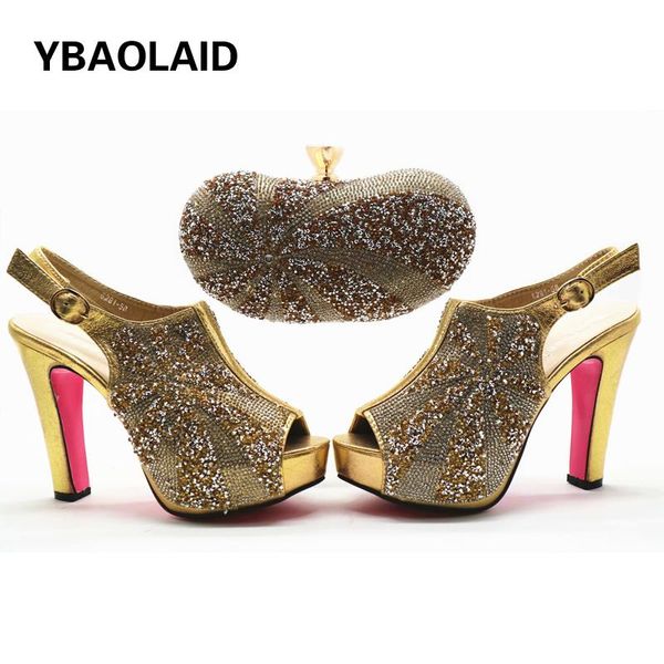 

dress shoes fish mouth color diamond open-toe waterproof platform one-button high heels with cross-body portable rhinestone banquet bag, Black