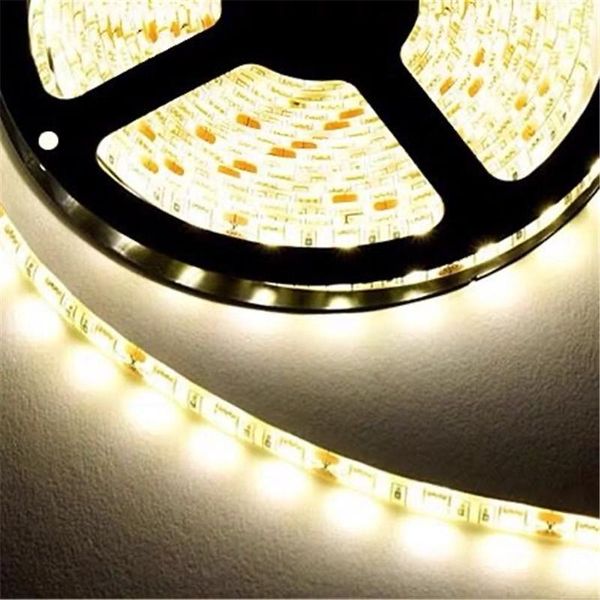 Streifen 5M/Rolle RGB Warm Kaltweiß Rot Grün Blau Gelb Flexible 2835 Wasserdichte LED-Streifenbeleuchtung 300LEDs 60LEDs/M Bande Diode TapeLED