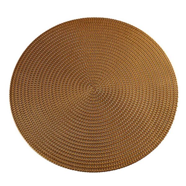 

mats & pads round hollow placemat for dinner table pvc heat-insulated pad thickened non-slip