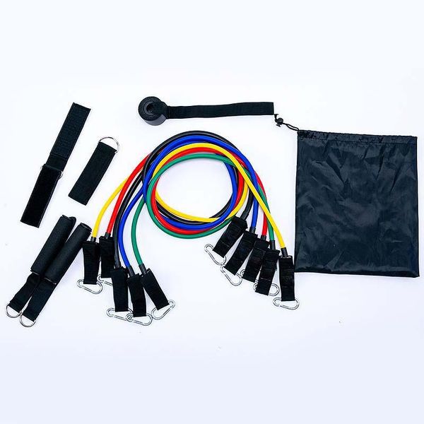 

pcs resistance bands set fitness gym equipment exercise pull rope elastic training expander rubber stretch tape yoga stripes