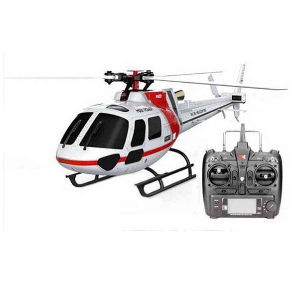 

(with 2 batteries) original xk k123 6ch brushless as350 scale 3d6g system rc helicopter rtf upgrade wltoys v931 gift toy 211130