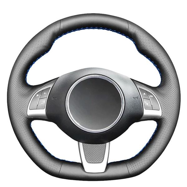 

steering wheel covers black artificial leather car cover for 500 500c (gq/s) 2013-2021 abarth 595 595c 2009-2021