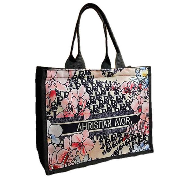 

classic bag new canvas bag single shoulder tote style minority graffiti commuter fashion women's purse