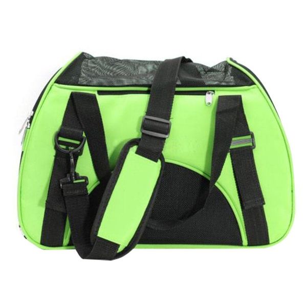 

dog car seat covers pet cat puppy portable travel carrier fabric crate tote cage bag kennel green