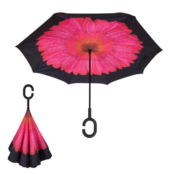 

umbrellas reverse umbrella inverted anti uv c handle windproof women sun and rain invertido paraguas parapluie