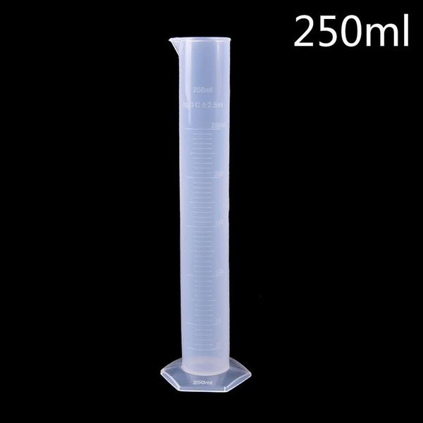 

lab supplies 250ml plastic chemistry laboratory cylinder tools school measuring graduated