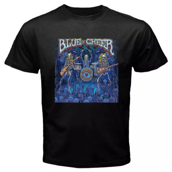 

new blue cheer band logo men's black t-shirt size s to 3xl, White;black