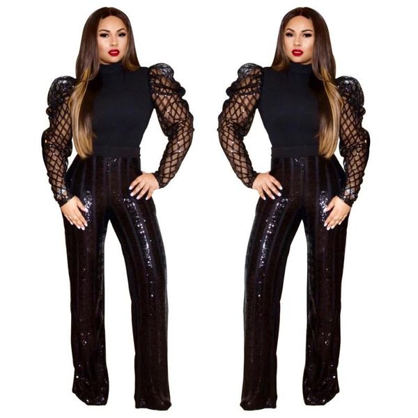 

women's pants & capris sparkly night out long pant high waist slim sequin trousers for women lady skinny, Black;white