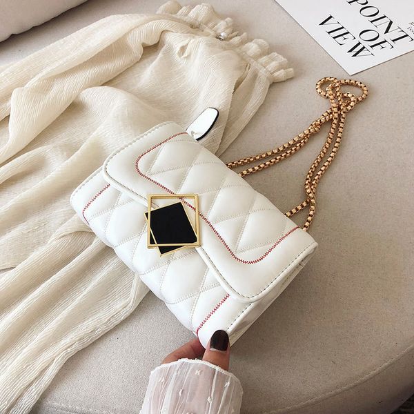 

dioffel female 2021 new fashion korean lingge chain small single shoulder messenger bag