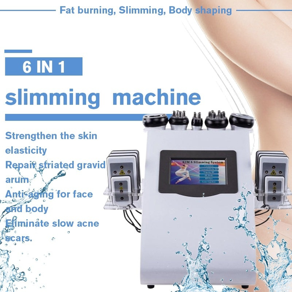 2022 Ultrasonik Liposuction Kavitasyon Lipo Lazer Zayıflama Makinesi 6 PCS Lipolazer Padleri Ultrason Vakum RF Ağırlığı Azaltın