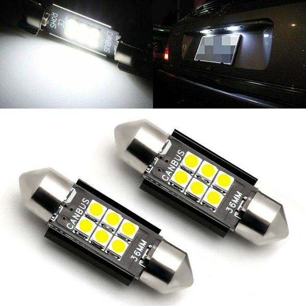 

light bulbs 36mm 6000k accessories for led license plate parts emergency lights