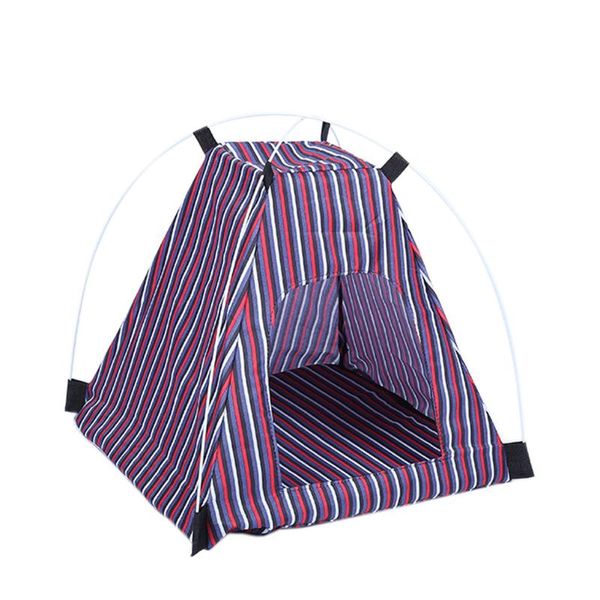 

outdoor pet tent folding striped portable cat dog puppy house pets supplies tb sale kennels & pens