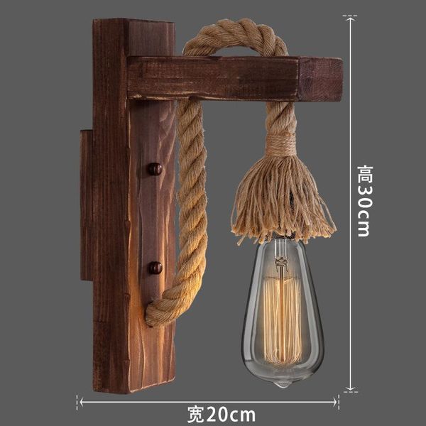 

wall lamp antique industrial wind wood coffee restaurant bar bedside retro and nostalgic decoration
