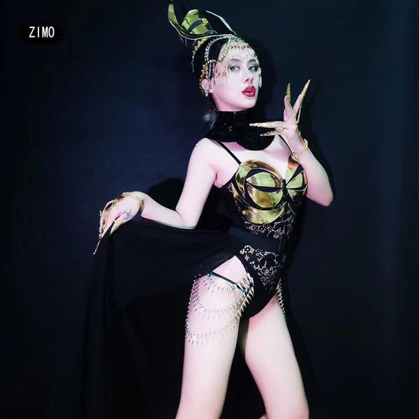 

women's jumpsuits & rompers black lace bodysuit female nightclub bar for women singer clothing party show costumes festival stage da, Black;white