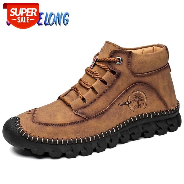 

autumn men's ankle boots british style men's shoes waterproof leather men motorcycle boots outdoor men trainers black #fc7j