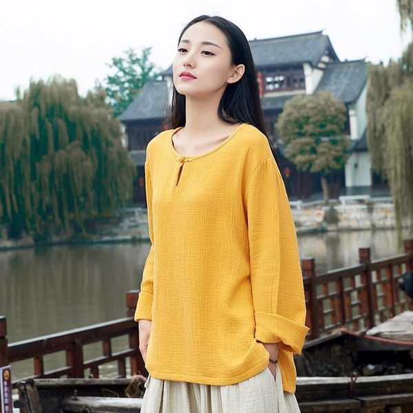 

brand comfortable soft cotton linen shirts,plus size loose casual vintage blouses ,spring summer blusas big -8xl women's & shirts, White